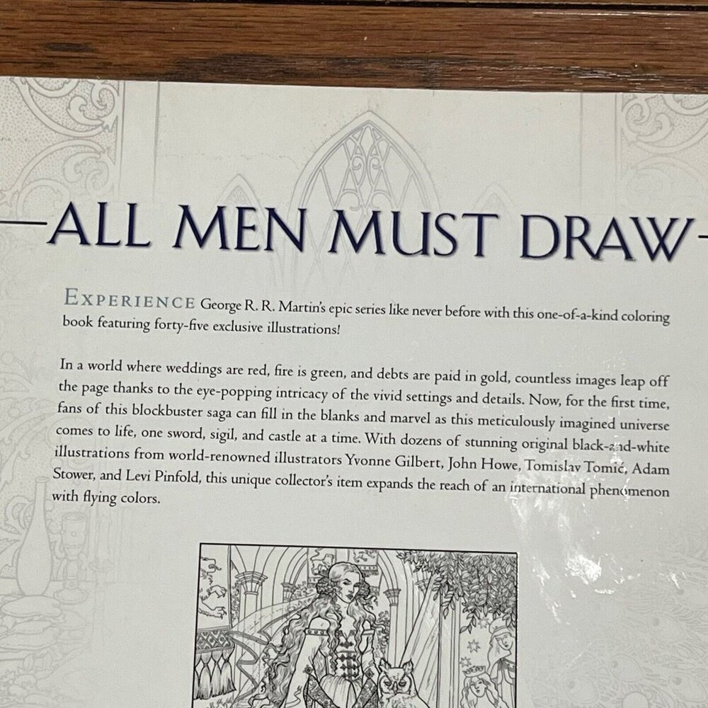 2015 The Official Game Of Thrones Coloring Book George R R Martin Clean Pages - Picture 11 of 16